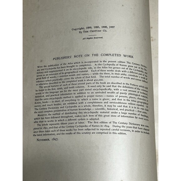 The Century Dictionary And Cyclopedia 1897 RARE Complete Set Vol 1-8 - Picture 9 of 16